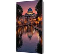 Roma Diamond Painting Adultos, Basílica de San Pedro Cuadros de Diamantes, 5D Puzzle Diamantes Cuadros en Punto de Cruz Diamond Art Painting Kit, Regalo Donna, Decoración Pared Hogar 60x120cm pz6-31l