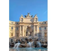 Roma Diamond Painting Kit Completo, 5D Diamond Painting Fuente De Los Deseos Pintura Diamante Adultos, DIY Cuadrado Diamond Art Painting Puzzle de Diamantes pour Decoración Pared Hogar 50x70 cm Y-6