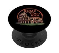 Roma fue una Buena Idea Italia Viajes Vacaciones Estética PopSockets PopGrip Adhesivo