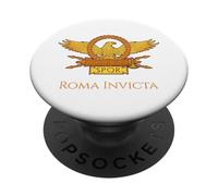 Roma Invicta - Lema Legionario Romano - SPQR Legion Eagle PopSockets PopGrip Adhesivo