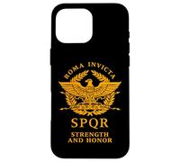 Roma Invicta SPQR Fuerza y Honor del Águila Romana Carcasa para iPhone 16 Pro MAX