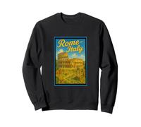 Roma Italia 50's Vintage Travel Tourist Poster Art Graphic Sudadera