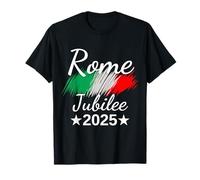 Roma Italia Bandera Italia Souvenir Roma 2025 Jubileo Peregrinación Camiseta