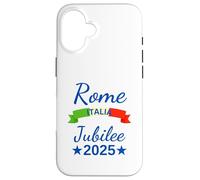 Roma Italia Bandera Italia Souvenir Roma 2025 Jubileo Peregrinación Carcasa para iPhone 16