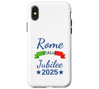 Roma Italia Bandera Italia Souvenir Roma 2025 Jubileo Peregrinación Carcasa para iPhone X/XS
