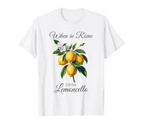 Roma Italia Bebida Limón Italiano Limón Cítricos Mujeres Mamás Camiseta