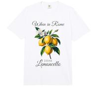 Roma Italia Bebida Limón Italiano Limón Cítricos Mujeres Mamás Comfort Colors Adult Heavyweight T-Shirt