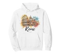 Roma Italia Coliseo Panteón Arte Viajes Roma Italia Sudadera con Capucha