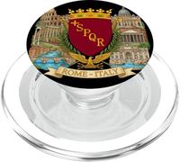 Roma Italia Escudo de Armas Viaje Recuerdo Ciudad Turista Regalo PopSockets PopGrip para MagSafe