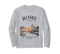 Roma Italia La Ciudad Eterna Vintage Horizonte Viajes Manga Larga