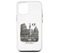 Roma Italia Monumentos Arte Romano Coliseo Viaje Souvenir Carcasa para iPhone 12/12 Pro