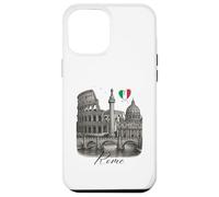 Roma Italia Monumentos Arte Romano Coliseo Viaje Souvenir Carcasa para iPhone 12 Pro MAX