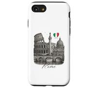 Roma Italia Monumentos Arte Romano Coliseo Viaje Souvenir Carcasa para iPhone SE (2020) / 7/8