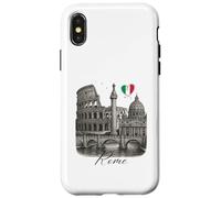 Roma Italia Monumentos Arte Romano Coliseo Viaje Souvenir Carcasa para iPhone X/XS