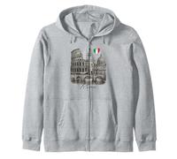 Roma Italia Monumentos Arte Romano Coliseo Viaje Souvenir Sudadera con Capucha