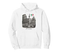 Roma Italia Monumentos Arte Romano Coliseo Viaje Souvenir Sudadera con Capucha
