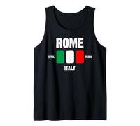 Roma Italia - Roma Italia - Visita Roma - Bandera Italiana Camiseta sin Mangas