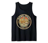 Roma Italia Round Travel Souvenir City Landmark Turista Regalo Camiseta sin Mangas