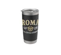 Roma La Città Eterna - Roma La Ciudad Eterna SPQR Vaso térmico de acero inoxidable de doble pared