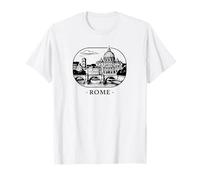 Roma, la Ciudad eterna. Silueta Decorativa. Camiseta