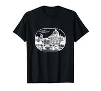 Roma, la Ciudad eterna. Silueta Decorativa. Camiseta gráfica económica