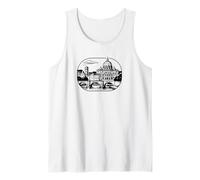 Roma, la Ciudad eterna. Silueta Decorativa. Camiseta sin Mangas