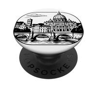 Roma, la Ciudad eterna. Silueta Decorativa. PopSockets PopGrip Adhesivo
