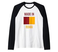 Roma Orgoglio Locale Italia Città Travel Souvenir Camiseta Manga Raglan