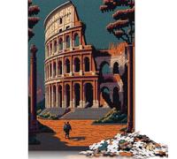 Roma Pixel Art Puzzles Imposible, desafío for Adults Entretenimiento Creativo 1000 piezas Obra De Arte De Juego De Para Adultos Y Niños 1000 unidades (75 x 50 cm)
