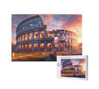 Roma Puzzle 1000 Piezas, Grande Rompecabezas Adultos de Madera, DIY Coliseo Puzzles Juegos Divertidos/Relajantes/Desafiantes para Adultos y Principiantes, Como Regalo para Amigos y Seres Queridos M-19