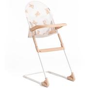 Roma Silla Alta para muñeca Teddy: Silla Alta para muñeca con Bandeja, Estampado de Oso Lindo, Estructura de Metal, se Adapta a muñecas de hasta 42 cm, Ideal.