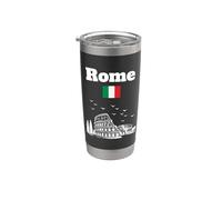 Roma souvenir coliseo Italia cipreses bandera italiana Vaso térmico de acero inoxidable de doble pared