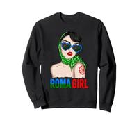 Roma Traveller Girl - Romani Flag Proud Womens Sudadera