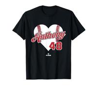 Roman Anthony Baseball Heart Boston Baseball MLBPA Camiseta