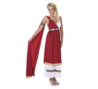 Roman Empress Ladies Fancy Dress Ancient Greek Grecian Womens Adults Costume
