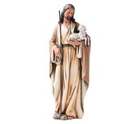 Roman Estatua Sagrada de Cordero de Buen Pastor, protección de Jesucristo, Estatua de 6 Pulgadas, Regalo religioso