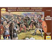 Roman Infantería Auxiliar i-Ii A. D. Figura Plástico Kit 1:72 Modelo Zvezda