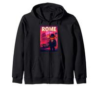 Roman Italian Teddy Bear Gangster Mafia Illustration Graphic Sudadera con Capucha