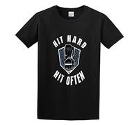 Roman Reigns Hit Hard Hit Often Men's Cotton T-Shirt Black Shirt Top tee XL