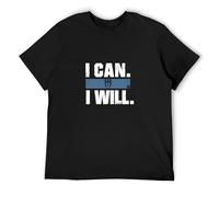 Roman Reigns I Can I Will Men's Cotton T-Shirt Black Shirt Top tee M