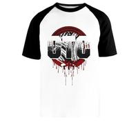 Roman Reigns OTC The Camiseta Beisbol Blanca Unisex Manga Corta Negra