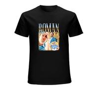 Roman Roy TV Show Retro 90's Men's Cotton T-Shirt Black Shirt Top tee XL