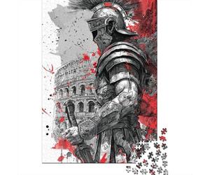Roman Soldier Art Print Puzzles Imposible,desafío for Adults Juego Educativo 1000 Piezas Obra De Arte De Juego De para Adultos Y Niños A Partir De 12 Años 52x38cm/1000pcs