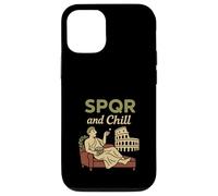 Romana Historia SPQR Julio César Latino Meme Idea de Regalo Carcasa para iPhone 12/12 Pro