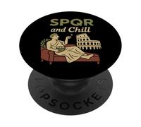 Romana Historia SPQR Julio César Latino Meme Idea de Regalo PopSockets PopGrip Adhesivo