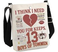 Romance Book Inspired Johnny and Shannon - Bolsa cruzada para regalar a los amantes de los libros universitarios, Tommen Cb Eu, 8.27 Inches ×6.5 Inches × 0.79 Inches