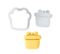 Romance DIYer Juego de cortadores de postres y galletas Diseños encantadores de anillos de compromiso y dibujos animados para entusiastas de la repostería Sello para hornear en forma de