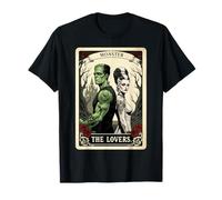 Romance Espeluznante Frankenstein The Lovers Tarot Halloween Vibe Camiseta