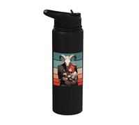 Romance Gótico Carnero Calavera Fantasía Oscura Amor Místico Stainless Steel Insulated Water Bottle