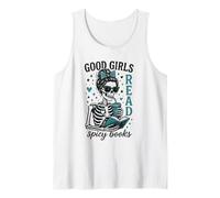 Romance Reader: Las Chicas Buenas leen Libros picantes, un Esqueleto Divertido Camiseta sin Mangas